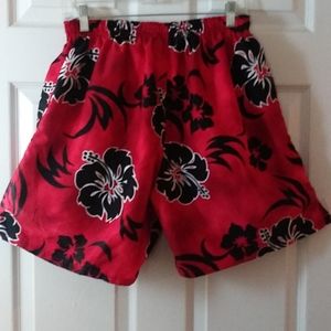 Red Speedo Swim Trunks